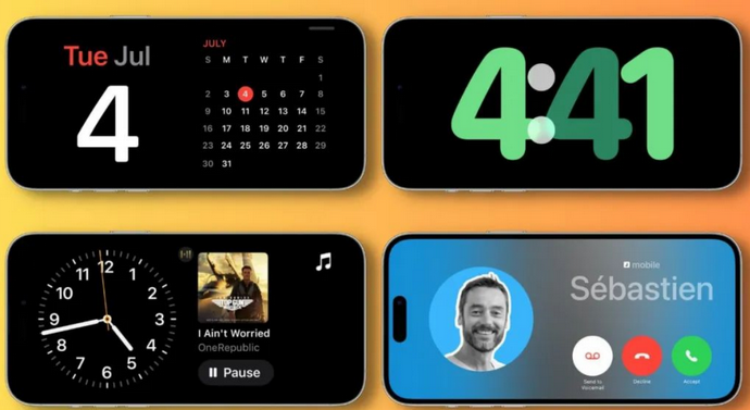德城苹果手机维修分享iOS17横屏充电待机显示有什么好处 
