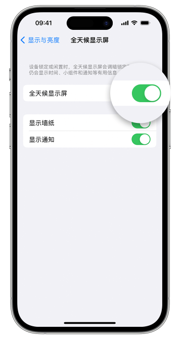 德城苹果14维修店分享如何自定义 iPhone 14 Pro 常亮显示屏 